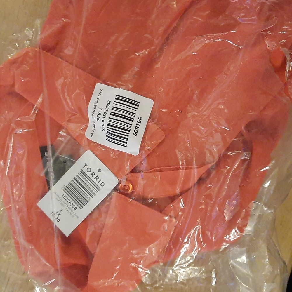 Torrid Chiffon Babydoll High Low Tunic - Picture 8 of 10